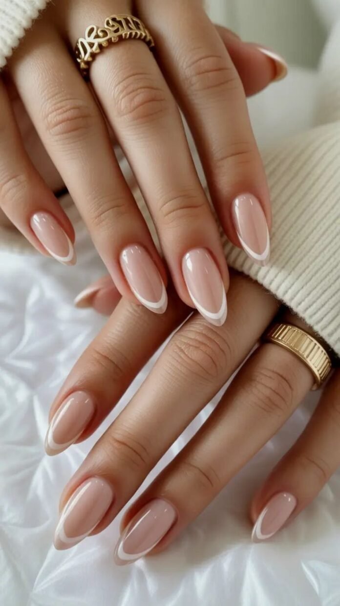 15 elegant vanilla French manicure ideas