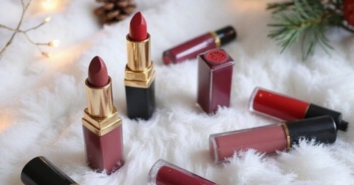 7 best winter lip colors 2026 flat lay of matte lipsticks