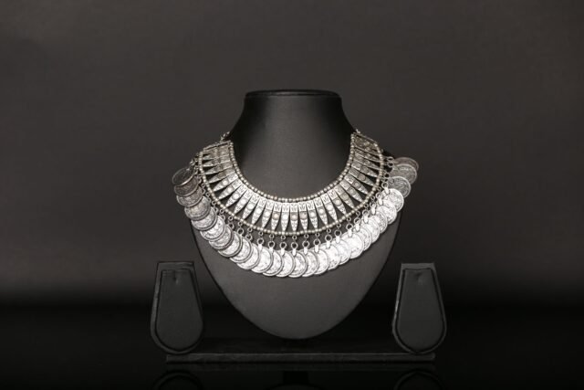 Double coin layered necklace stack