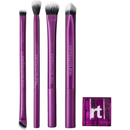 Real Techniques flat shading brush packing pigment