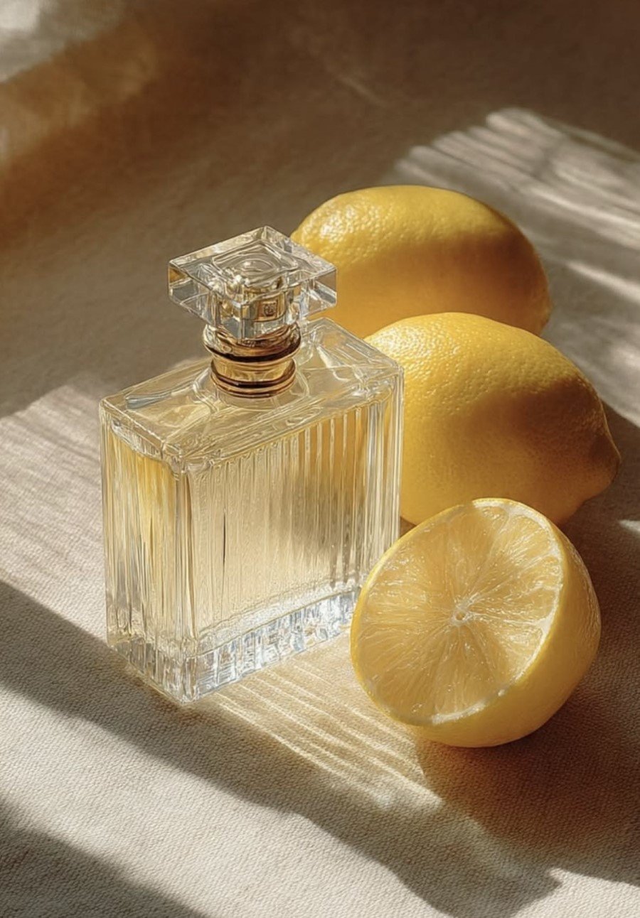 Clean citrus and musk perfume layering combination